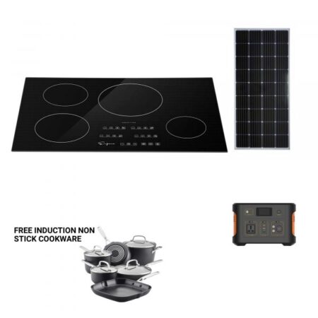 4 Induction Burner Solar 8Hrs Cooker + Free Cookware