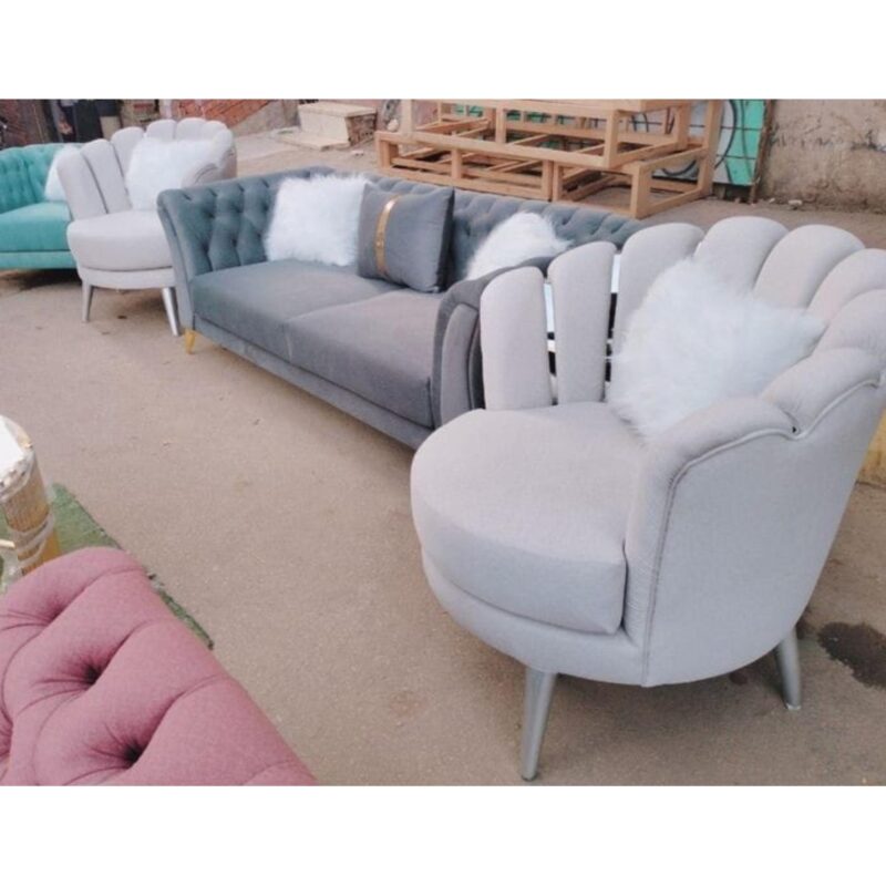 5 Seater Fabric Sofa Set  Code: LPPF042