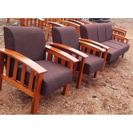 5 Seater Fabric & Wood Sofa Set  Code: LPPF084