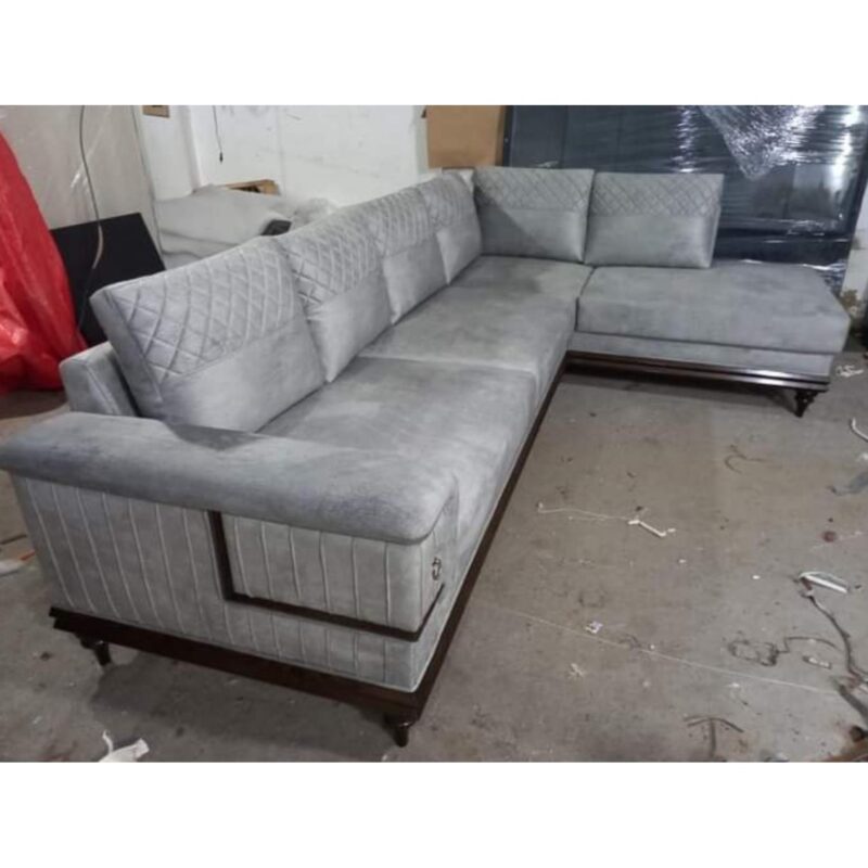 6 Seater Fabric L-Shaped Sofa  Code LPPF040