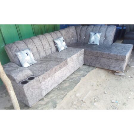 6 Seater Fabric L-Shaped Sofa  Code: LPPF085