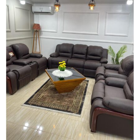 7 Seater Leather Sofa Set  Code: LPPF090
