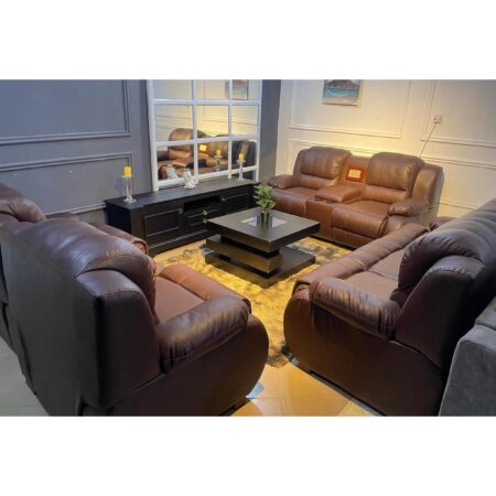 7 Seater Leather Sofa Set  Code: LPPF092