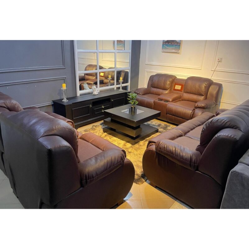 7 Seater Leather Sofa Set  Code: LPPF092