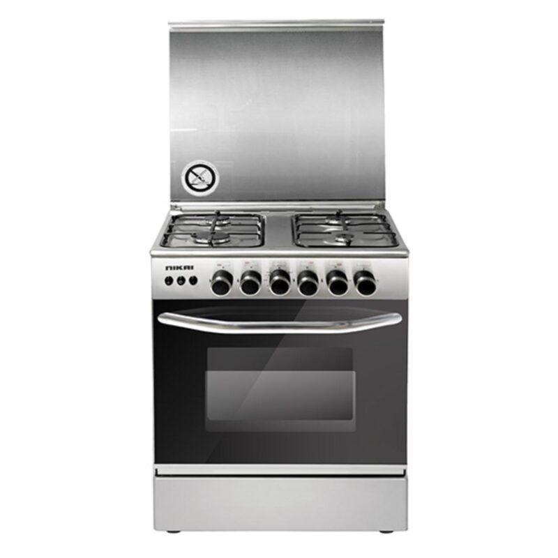 Nikai 4 Gas Burners 60×60 Gas Oven Standing Cooker