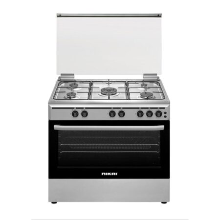 Nikai 4 Gas Burners 90×60 Gas Oven Standing Cooker