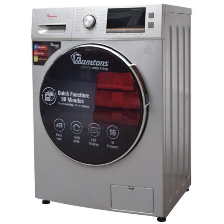 Ramtons 8Kg Front Load Fully-Automatic Combo Washer & Dryer