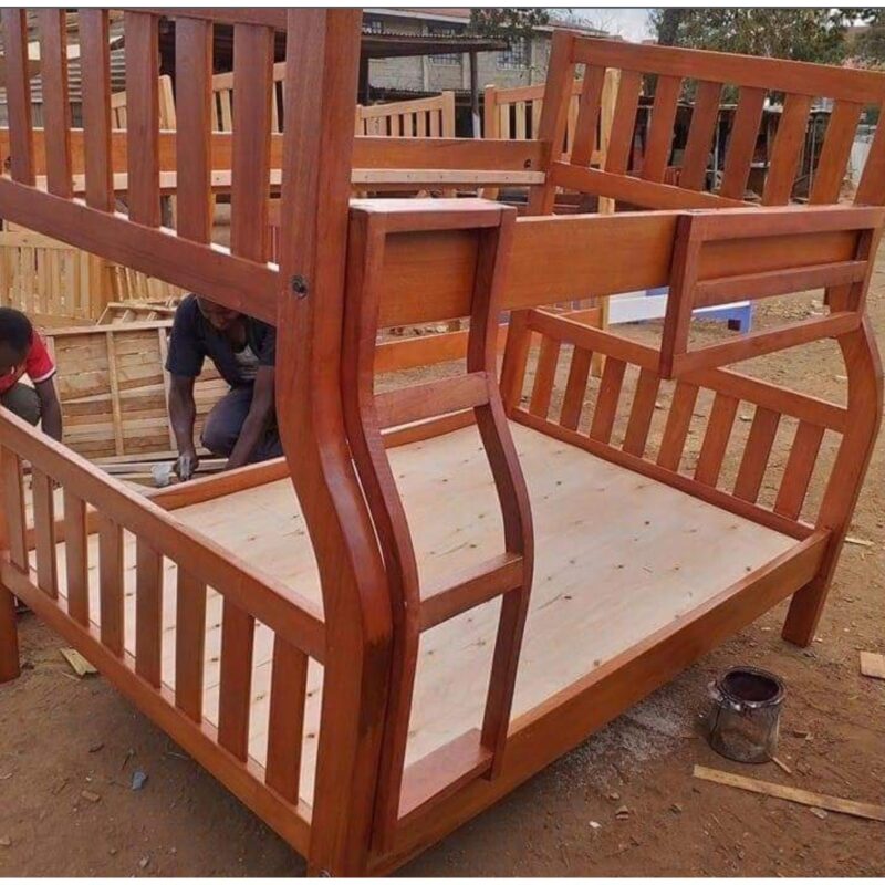 Wooden 4×6/3.5×6 Double Decor Bed  Code: LPPF050