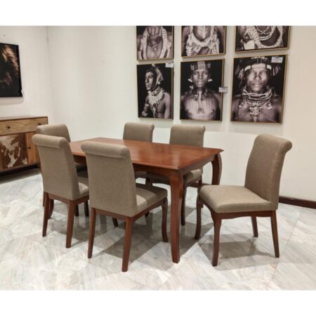 Wooden 6 Seater Dinning Table Set  Code: 69