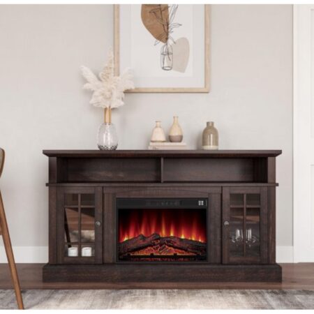 Wooden TV Stand with Electric Fire Place  Code: LPPF59