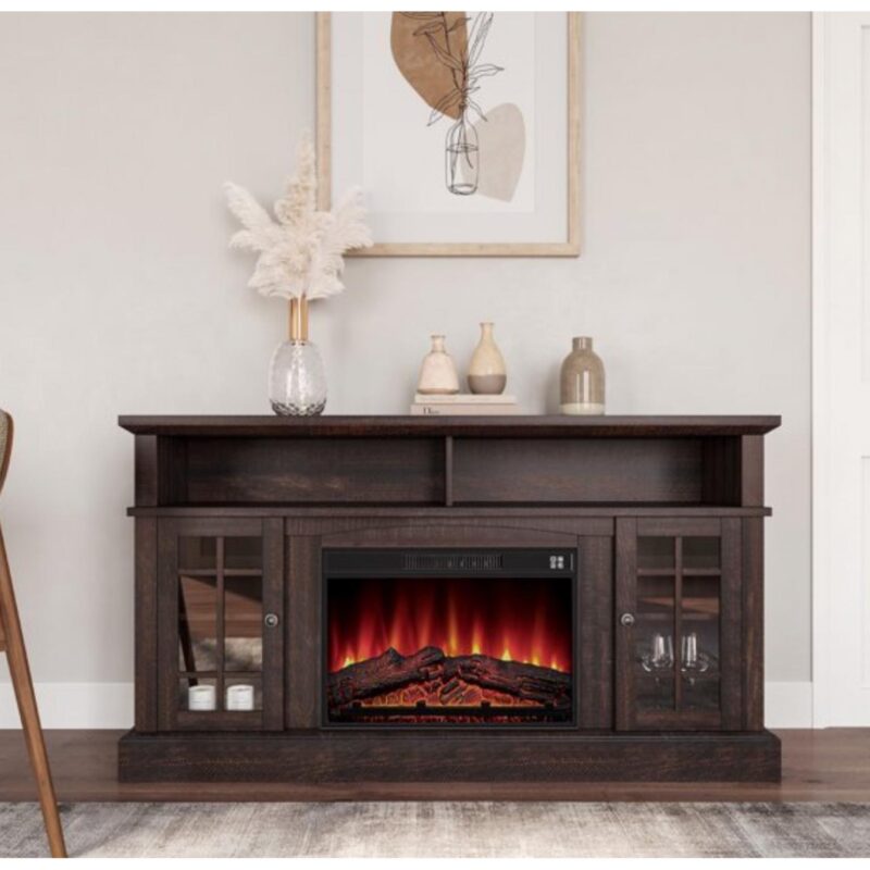 Wooden TV Stand with Electric Fire Place  Code: LPPF59