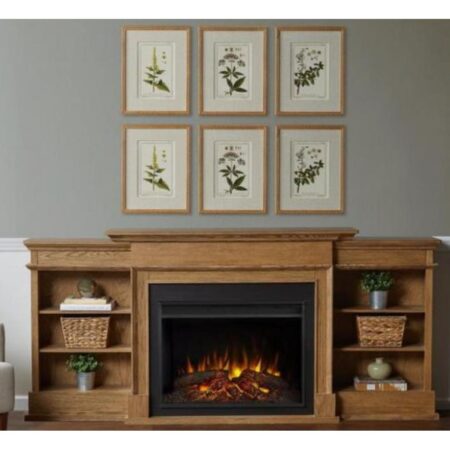 Wooden TV Stand with Electric Fire Place  Code: LPPF60
