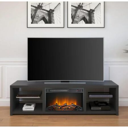 Wooden TV Stand with Electric Fire Place  Code LPPF63